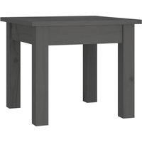 vidaXL Coffee Table Grey 35x35x30 cm Solid Wood Pine
