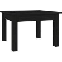 vidaXL Coffee Table Black 45x45x30 cm Solid Wood Pine