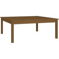 Vidaxl Coffee Table Honey Brown 100X100X40 Cm Solid Wood Pine, Brown