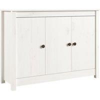 vidaXL Sideboard White 100x35x74 cm Solid Wood Pine