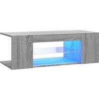TV Cabinet with LED Lights 90x39x30 cm Bedroom Furniture Multi Colours vidaXL