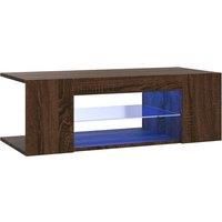 TV Cabinet with LED Lights 90x39x30 cm Bedroom Furniture Multi Colours vidaXL