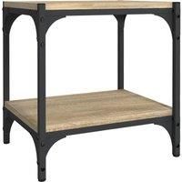 vidaXL TV Cabinet Sonoma Oak 40x33x41 cm Engineered Wood and Steel