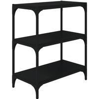 Book Cabinet Engineered Wood and Steel Media Rack Multi Colours/Sizes vidaXL