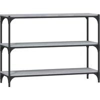 Book Cabinet Engineered Wood and Steel Media Rack Multi Colours/Sizes vidaXL
