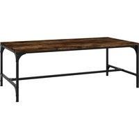 vidaXL Coffee Table Smoked Oak 100x50x35 cm Engineered Wood
