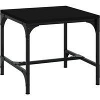 vidaXL Coffee Table Black Engineered Wood End Centre Accent Tea Desk