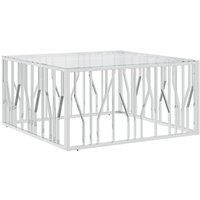 Coffee Table Gold Stainless Steel and Solid Wood Reclaimed vidaXL
