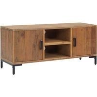 vidaXL TV Cabinet Brown 110x35x48 cm Solid Pinewood