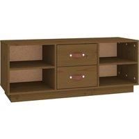 Solid Wood Pine TV Cabinet Wooden Media Cabinet TV Stand Multi Colours vidaXL