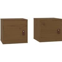 Wall Cabinet Hanging Storage Cabinet Wall Cupboard Solid Wood Pine vidaXL