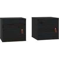 Wall Cabinet Hanging Storage Cabinet Wall Cupboard Solid Wood Pine vidaXL