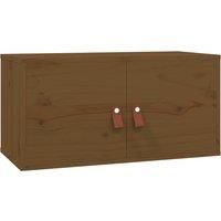 vidaXL Solid Pine Wood Wall Cabinet Honey Brown - Scandinavian Style 60x30x30 cm