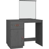 Solid Wood Pine Dressing Table Wooden Desk Cosmetic Table Multi Colours vidaXL