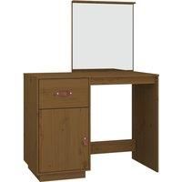 Solid Wood Pine Dressing Table Wooden Desk Cosmetic Table Multi Colours vidaXL