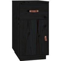 Solid Wood Pine Desk Cabinet Home Office Desk Organiser Multi Colours vidaXL