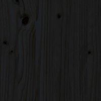 vidaXL Sideboard Black 100x40x75 cm Solid Wood Pine