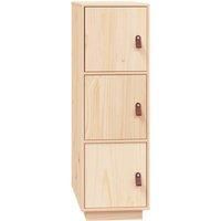 vidaXL Highboard 34x40x108.5 cm Solid Wood Pine, Brown