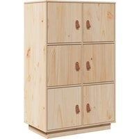 vidaXL Highboard 67x40x108.5 cm Solid Wood Pine