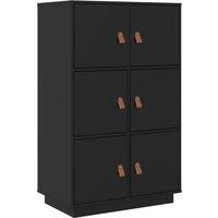 Solid Wood Pine Highboard High Sideboard Buffet Cupboard Multi Colours vidaXL