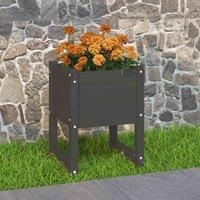 1/2x Solid Wood Pine Planter Raised Bed Flower Box Multi Colours/Sizes vidaXL