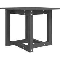 vidaXL Coffee Table Grey 50x50x45 cm Solid Wood Pine
