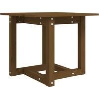 vidaXL Coffee Table Honey Brown 50x50x45 cm Solid Wood Pine