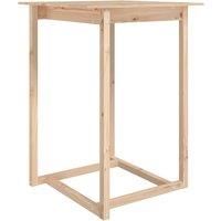 Solid Wood Pine Bar Table Desk Multi Colours 60x60x110 cm/80x80x110 cm vidaXL