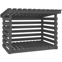 Solid Wood Pine Firewood Rack Log Shed Multi Colours 108x73x108/79 cm vidaXL