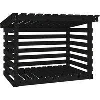 Solid Wood Pine Firewood Rack Log Shed Multi Colours 108x73x108/79 cm vidaXL