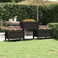 Solid Wood Pine Planter Multi Colours 178.5x44x75 cm/245.5x44x75 cm vidaXL