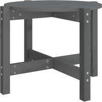 vidaXL Coffee Table Grey Ø 62.5x45 cm Solid Wood Pine