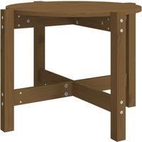 vidaXL Solid Pinewood Coffee Table in Honey Brown - Round Tabletop, Sturdy Frame, Easy Assembly, Perfect for Living Room - Modern Furniture Design