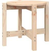 vidaXL Solid Wood Pine Coffee Table Ø 52.5x45 cm Couch End Side Sofa Tea
