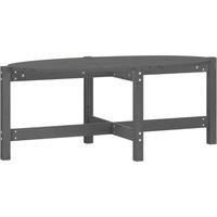 Vidaxl Coffee Table Grey 118X63X45 Cm Solid Wood Pine, Grey