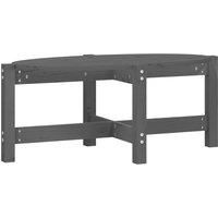 Revera Coffee Table Grey 87x48x35 cm Solid Wood Pine