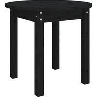 Revera Coffee Table Black Ø 45x40 cm Solid Wood Pine