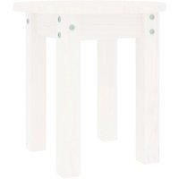 Coffee Table White 35x35 cm Solid Wood Pine