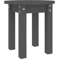 Revera Coffee Table Grey Ø 35x35 cm Solid Wood Pine