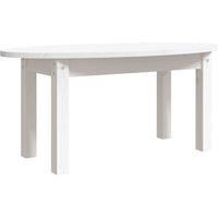 vidaXL Coffee Table White 80x40x35 cm Solid Wood Pine