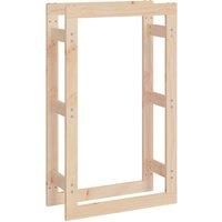 Solid Wood Pine Firewood Rack Log Store Shed Fireplace Holder vidaXL