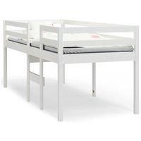 High Sleeper Bed Bedroom Loft Bed Frame Kids Bedstead Solid Wood Pine vidaXL