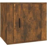 vidaXL Bedside Cabinet Smoked Oak 50x39x47 cm