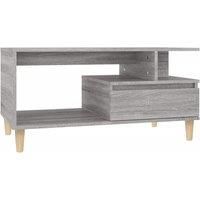 vidaXL Coffee Table Grey Sonoma 90x49x45 cm Engineered Wood, Grey
