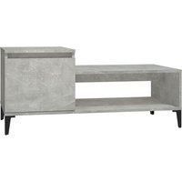 vidaXL Coffee Table Concrete Grey 100x50x45 cm Engineered Wood