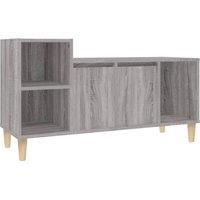 Vidaxl Tv Cabinet Grey Sonoma 100X35X55 Cm Engineered Wood, Grey