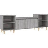 Revera TV Cabinet Grey Sonoma 160x35x55 cm Engineered Wood