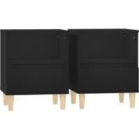 1/2x Bedside Cabinet End Table Telephone Stand Nightstand Multi Colours vidaXL
