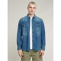 G-Star Men/'s Dakota Slim Shirt , Blue (faded cricket blue D23616-D252-D891), L