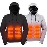 Unisex Rechargable Electric Heated Hoodie - Black